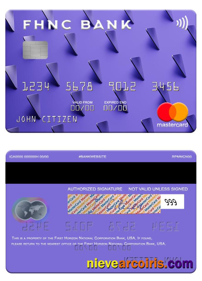 USA First Horizon National Corporation Bank mastercard